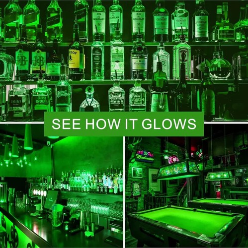 A19 LED Green Light Bulb 9W Equivalent to 100W Dimmable E26 Base 20000Hrs 2 Pack - Picture 3 of 6