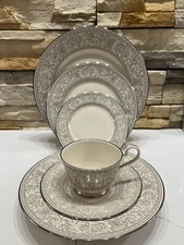 Franciscan Masterpiece China Platinum Renaissance 6 Piece Place Setting Vintage