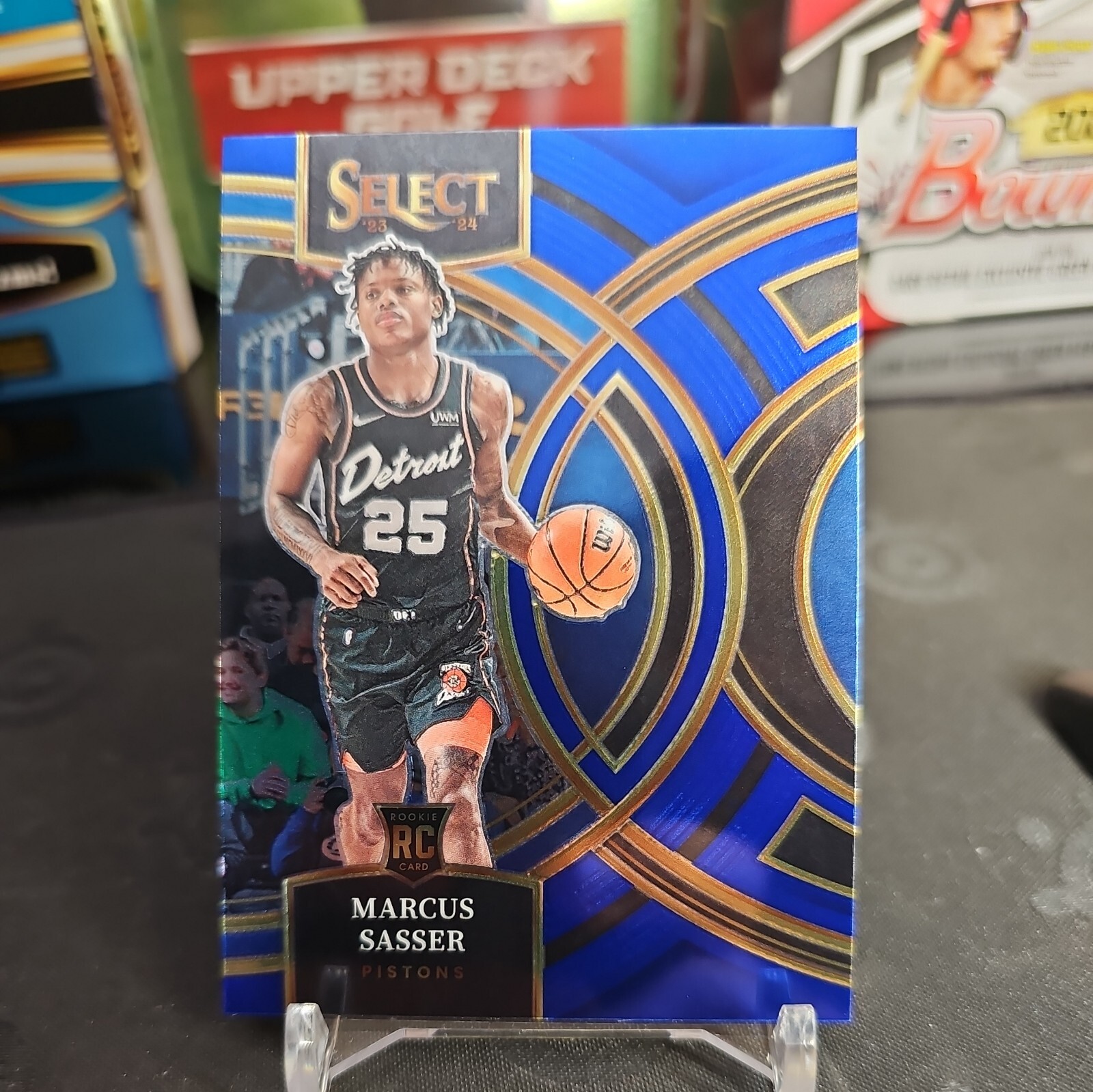 2023-24 Select Blue Prizm Premier #114 Marcus Sasser - Detroit Pistons