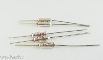 10pcs Fuses Thermal Fuse 157 Degree 157°C TF Cutoff Cut-off 10A AC 250V New