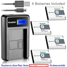 Kastar Battery LCD USB Charger for Sony NP-BK1 NPBK1 Sony Cyber-shot DSC-W180
