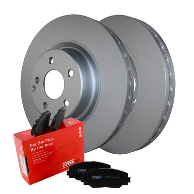 Front Brake Kit 330mm Disc Rotors & TRW Pro Low-Metal Pads For MB X204 GLK Class