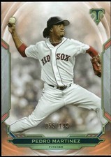 2019 Topps Triple Threads PEDRO MARTINEZ #92 Red Sox AMBER Orange 55/199 HOF