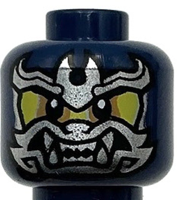 ヴラグドマイヤー デッキーパーツ Lego New Dark Blue Minifigure Head Dual Sided Yellow Face