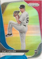 2020 Panini Prizm Zac Gallen #40 Red White Blue Prizm SP 
