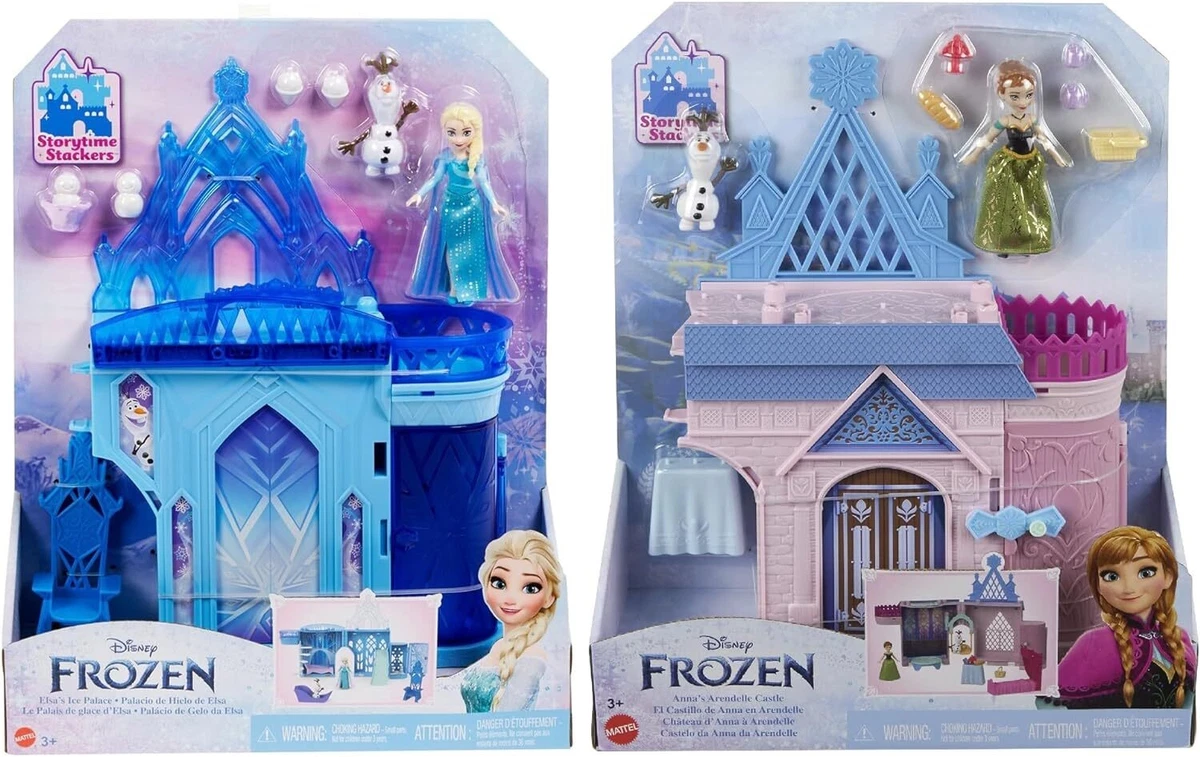 Disney Frozen Elsa and Ice Castle HLX01 & Anna and Arendelle Castle HLX02  2Sets