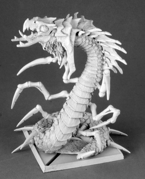 Frost Wyrm Reaper figurine de monstre rigide pour scénario polaire de jeu de rôle sur table