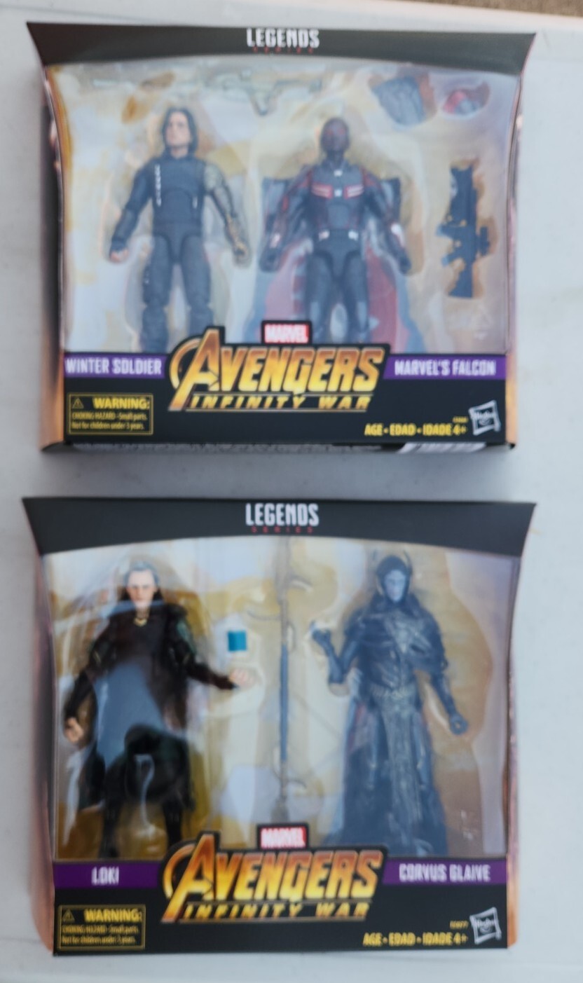 Hasbro Marvel Legends Avengers Infinity War 2&times;2 pack sets