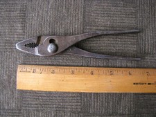 Slip Joint Pliers - Narrow Nose - FORAGED STEEL 6.5" - Vintage - Made in USA