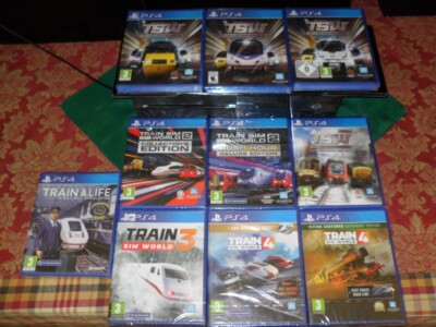 PS4 Train Sim World Bundle/Lot : Rare! US/PAL Versions : Brand New/Sealed! Rare!