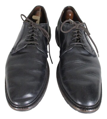 Allen Edmonds Black Hills Mens Black Blucher Dress Shoes 9D Lug Sole