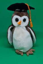 WISE the owl ~ TY Beanie Babies ~ MWMT ~ In hand In Oz ~ HTF ~ Retired