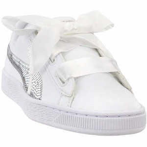 puma basket heart junior white
