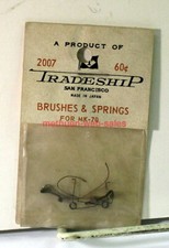 Tradeship Motor Brushes  Springs MK-70 Slot Cars 2007 Vintage X 2 Packages