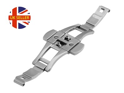 For AR1400 EMPORIO ARMANI Steel Silver 22mm Clasp Buckle Watch Strap Band