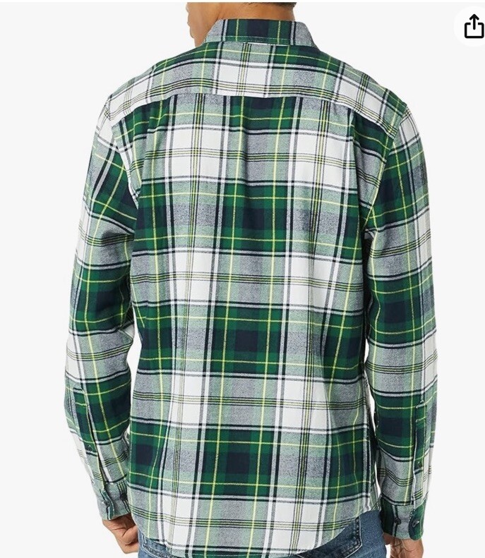 Amazon Essentials Men's Long-Sleeve Flannel Shirt (Available in Big & Tall)