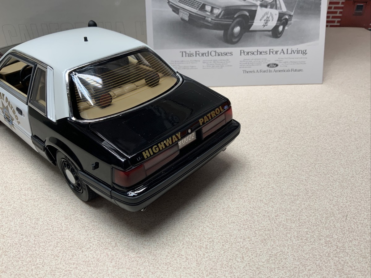 1/18 GMP 1985 Mustang SSP California CHP 9065 Serial #0022 See
