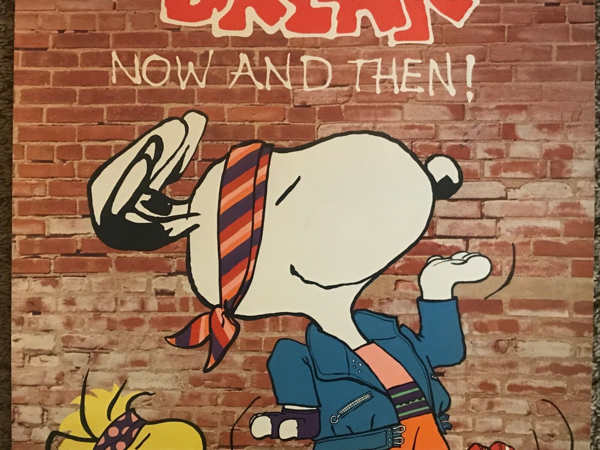 Vtg Snoopy Poster 1958/1965 