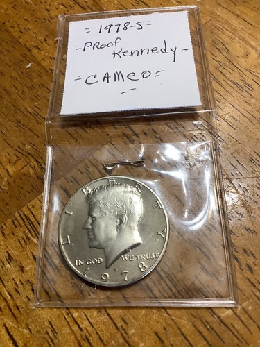 Moneta Proof Gemma Cameo Mezzo Dollaro Kennedy 1979 S Tipo 1, Proof Gemma Cameo Profondo, Non Circolato Mezzo Dollaro 1979 Tipo 1 - Foto 4