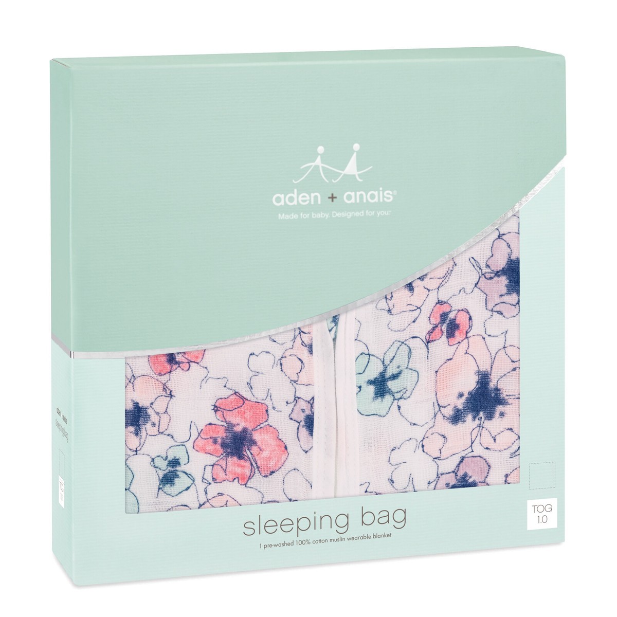 Aden Anais Classic Summer Sleeping Bag TOG Trail Blooms Flora  (small)