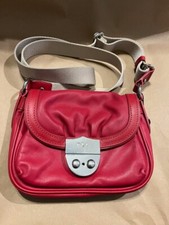 Ralph Lauren Red Leather Crossbody Bag - Compact and Chic