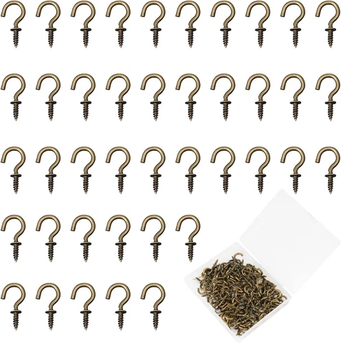 120 Stücke Schraubhaken Klein,Hakenschrauben 1/2 Zoll ,Kleine Haken zum - Bild 1 von 7