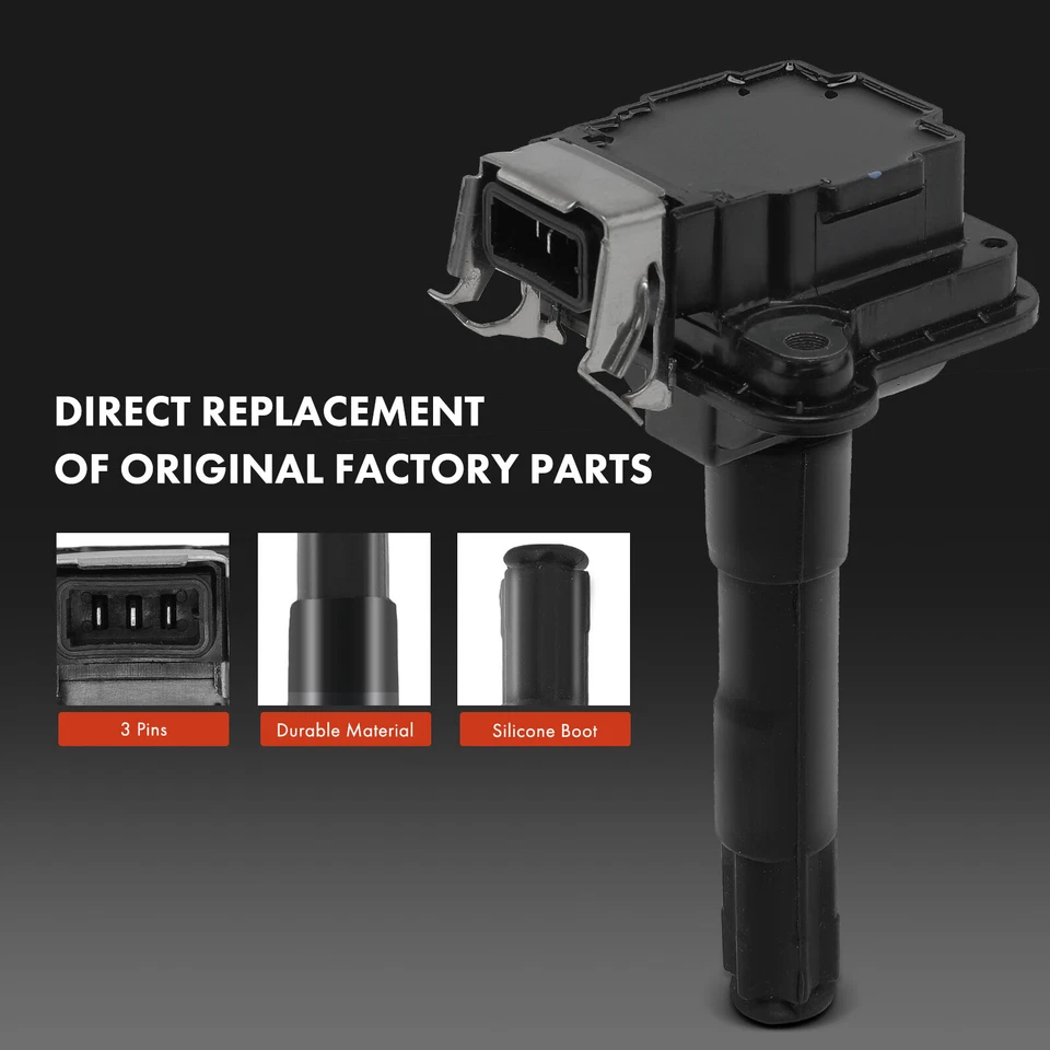 Kit de 4 bobinas de encendido y 4 bujías de iridio y platino para Audi A4 Quattro Foto 4 de 4