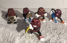 Lot Of 5 California Rasins Figures 1987-1988 GUC