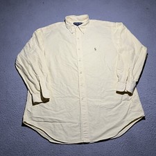 Ralph Lauren Shirt Mens 17.5 - 34 Yarmouth Oxford Cotton Long Sleeve Button Down
