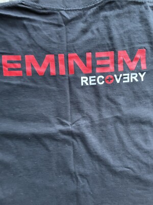 vintage Eminem T-shirt recovery black single stitch size XL | eBay