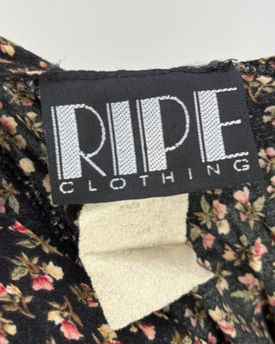 Vintage 90's Ripe California Dress Women's Rayon Floral Sleeveless Mini G4-5 - Bild 6 von 6