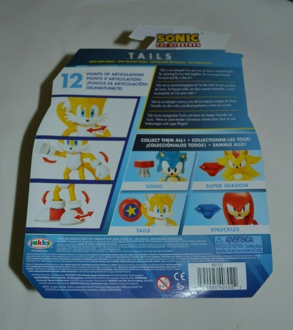 2021 SONIC THE HEDGEHOG TAILS ACTION FIGURE !! | eBay