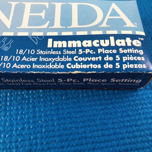 Oneida SARATOGA 5 Piece Place Setting Flatware Immaculate 18/10 Stainless Steel - Picture 3 of 8
