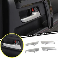 Car Interior Door Handle Cover Trim For Toyota 4Runner 17-23 Accessories Silver
