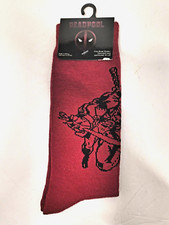 NEW With TAGS  MARVEL  DEADPOOL  SOCKS  SIZE 6-12