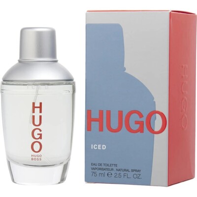 HUGO ICED MAN 2.5 OZ EDT SPRAY NEW IN BOX BY HUGO BOSS