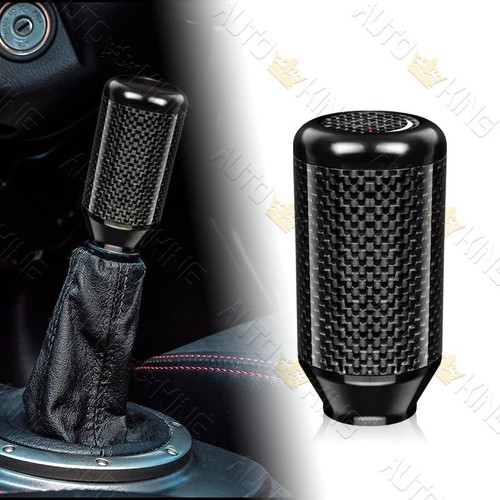 BLACK RACING ALUMINUM CARBON FIBER 5 / 6-SPEED MANUAL MT SHIFT SHIFTER KNOB - Picture 2 of 5