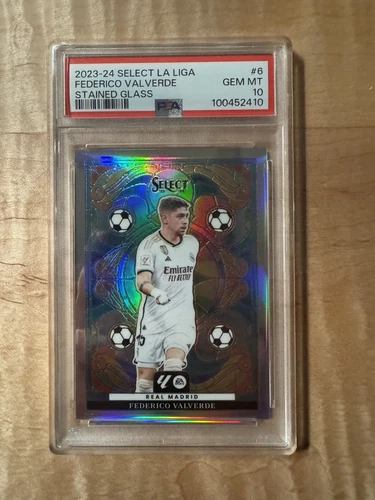 FEDERICO VALVERDE 2023 SELECT LA LIGA STAINED GLASS PRIZM - PSA 10 POP 3