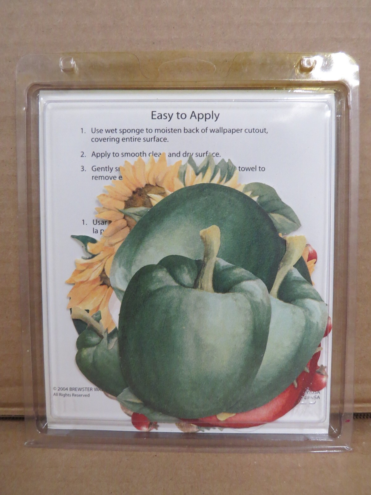 Decor FX Veggies & Sunflowers Wallpaper Cutouts 59141 16 Assorted Cutouts NEW