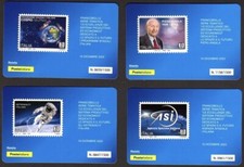 ITALIA 2023 SPAZIO FUTURO 4 TESSERE FILATELICHE TESSERA FILATELICA PIERO ANGELA