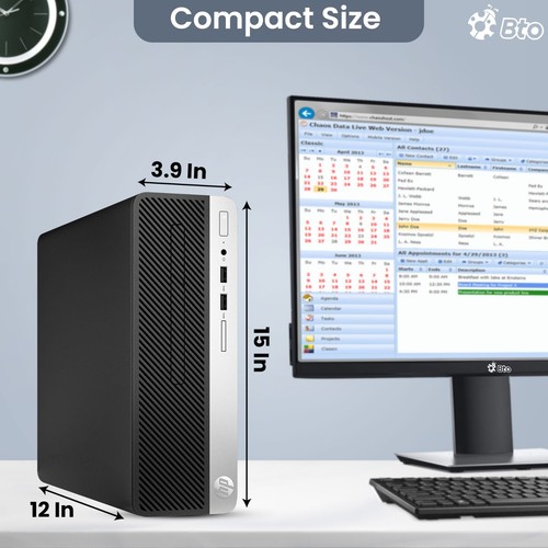 HP Desktop Computer PC Intel i5, i7 32GB Ram 1TB SSD HDD NEU 24" LED Windows 11 - Bild 6 von 8