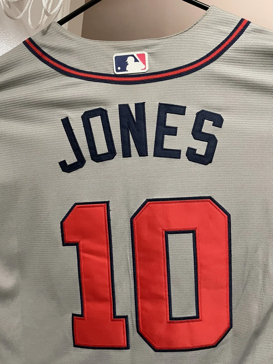 Chipper Jones 1983 Atlanta Braves Men's Home White Cooperstown Throwback  Jersey