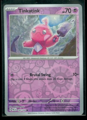 Pokemon TINKATINK 102/193 Paldea Evolved Rev Holo - - MINT