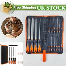 Professional 17-Piece Metal File Set - Durable Carbon Steel Files Wood Carving