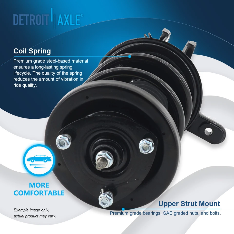 Kit de suspensión de barra estabilizadora de brazos de control de puntales delanteros de 12 piezas para Honda Civic 2003-2005 Foto 3 de 4