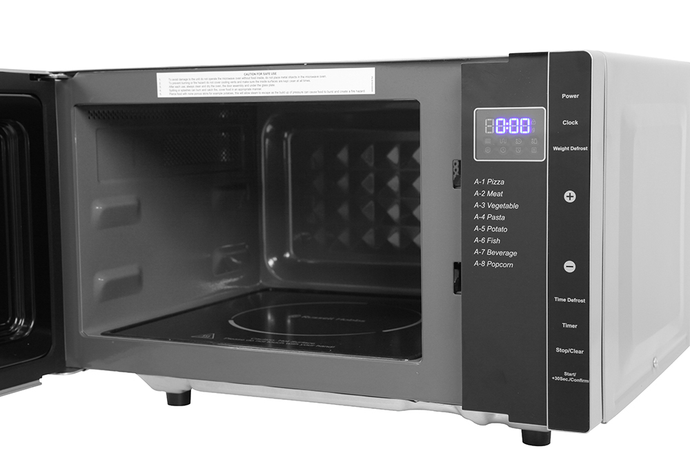 Russell Hobbs Flatbed Microwave Silver RHFM2363S 5 Power Levels 800W