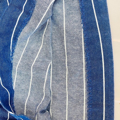 Mezzo Piano Kids Skirt 160cm Blue Marine Stripe Simple Heart Ribbon Kawaii Rare - Picture 21 of 24