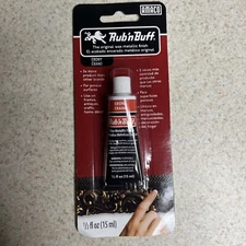 EBONY Rub 'n Buff Black Metallic Finish metal and wood Restore n Repair 76369J
