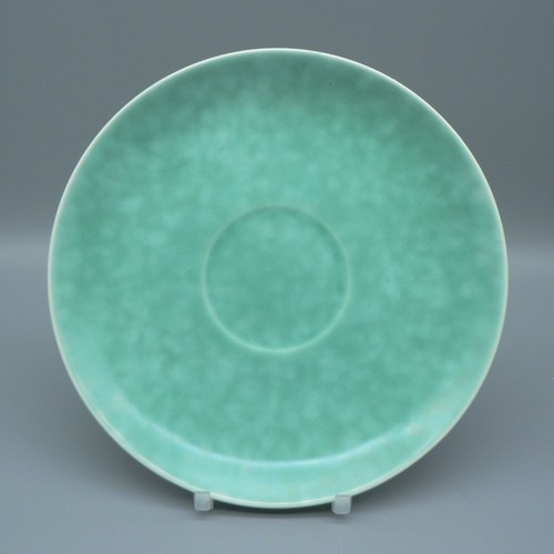 POOLE POTTERY PAIR SHAGREEN CONSOMMÉ CUPS COVERS STANDS 1930’S LIDDED SOUP BOWLS - Picture 8 of 22