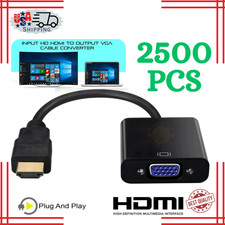 2500 Pcshdmi Male To Vga Female Video Cable Convert Adaptr For Pc Monitor 4k 3.0